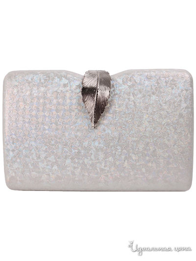 Клатч Flioraj, цвет серебряный