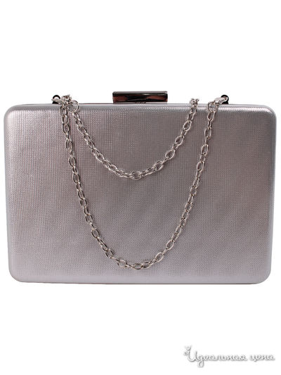 Клатч Flioraj, цвет серебряный