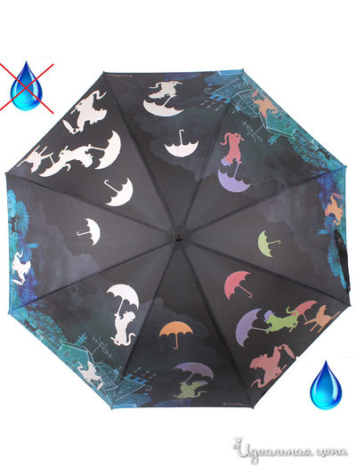 Зонт Flioraj, цвет черный