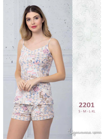 Пижама Regina Lingerie, цвет мультиколор