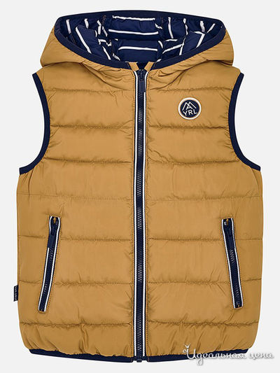 Жилет Mayoral, цвет горчичный, синий