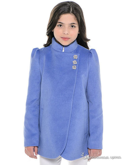 Пальто stillini luxe для девочки, цвет синий