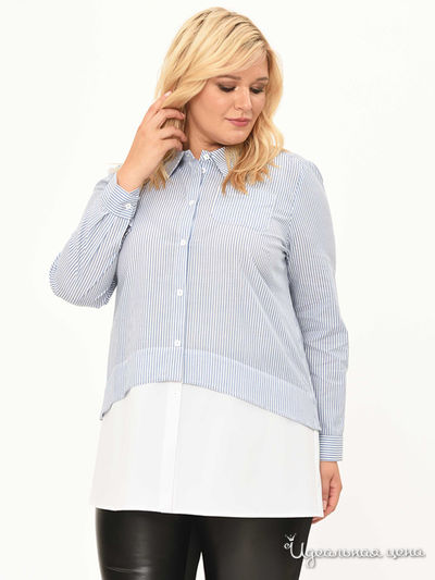 Блуза Svesta, цвет белый, синий