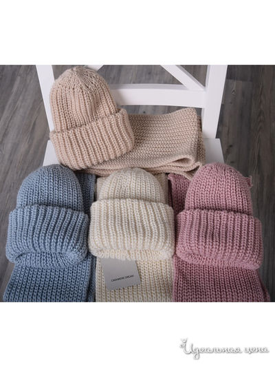 Шапка CASHMERE DREAM, цвет голубой