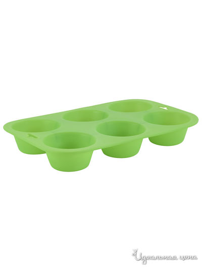 Форма для выпечки кексов, 24.5*16.5*3 см Guffman, цвет зеленый