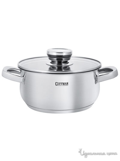 Кастрюля, 2,4 л Guffman, цвет стальной