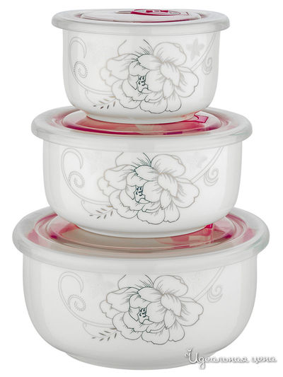 Набор контейнеров, 3 шт. Guffman, цвет белый