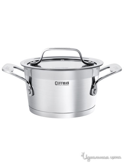 Кастрюля, 2 л Guffman, цвет стальной