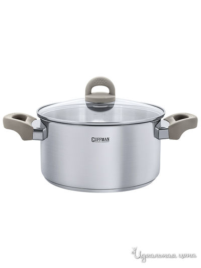 Кастрюля, 4,2 л Guffman, цвет стальной