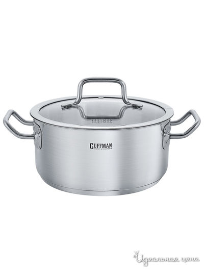 Кастрюля, 3,7 л Guffman, цвет стальной