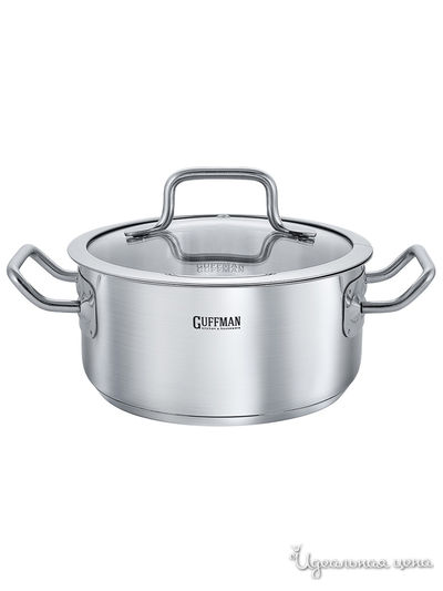 Кастрюля, 2 л Guffman, цвет стальной