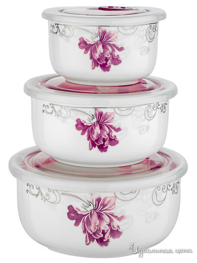 Набор контейнеров, 3 шт. Guffman, цвет белый