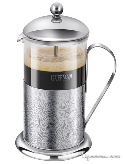 Френч-пресс, 600 мл Guffman, цвет серебряный