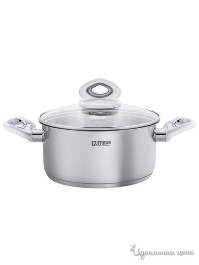 Кастрюля, 2,8 л Guffman, цвет стальной