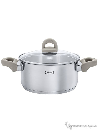 Кастрюля, 2,8 л Guffman, цвет стальной