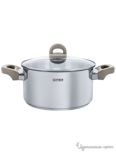 Кастрюля, 5,8 л Guffman, цвет стальной