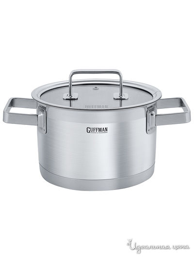 Кастрюля, 1,9 л Guffman, цвет стальной