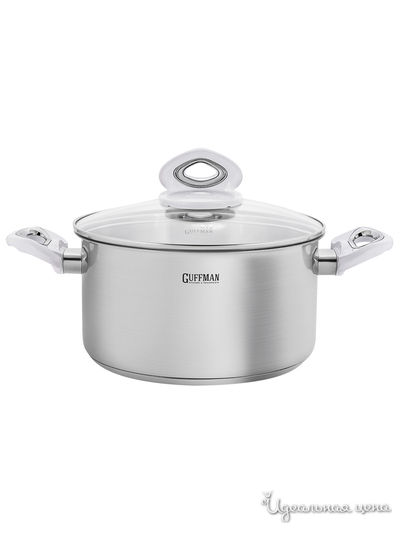 Кастрюля, 4,2 л Guffman, цвет стальной