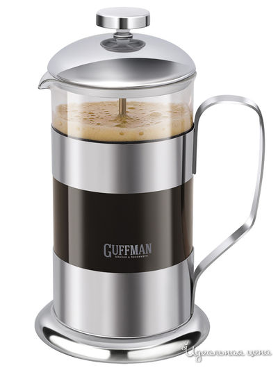Френч-пресс, 600 мл Guffman, цвет серебряный