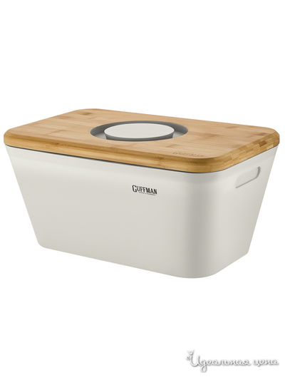 Хлебница с разделочной доской-крышкой Guffman, цвет белый