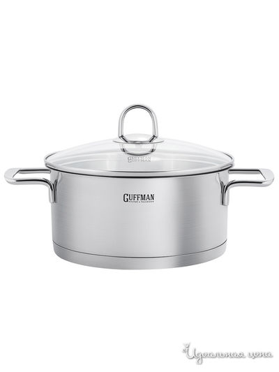 Кастрюля, 2,8 л Guffman, цвет стальной