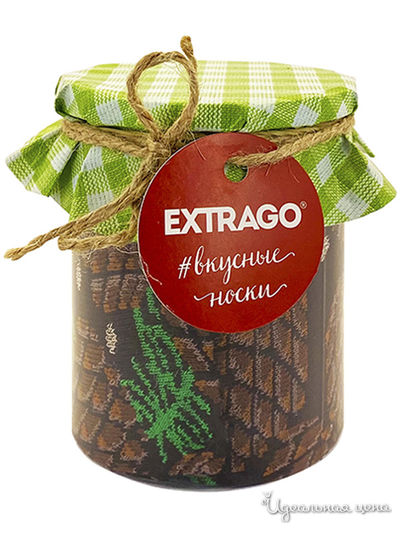 Носки, 2 пары EXTRAGO, цвет коричневый