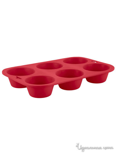 Форма для выпечки кексов Guffman, цвет красный