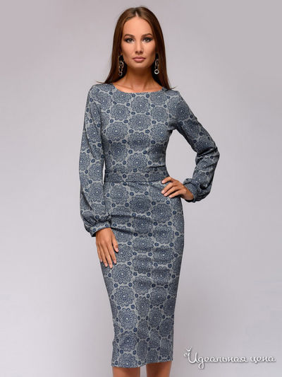 Платье D&M by 1001DRESS, цвет серый