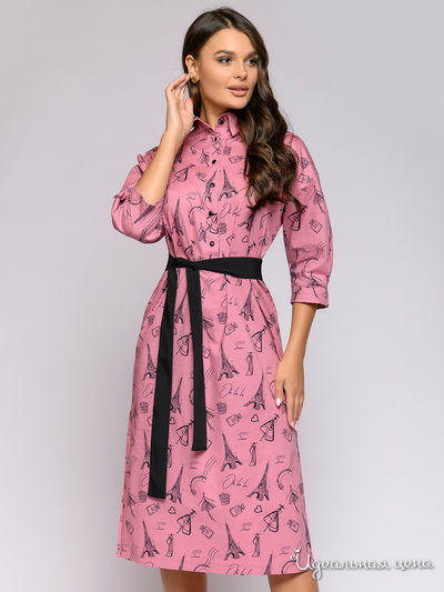 Платье D&M by 1001DRESS, цвет розовый