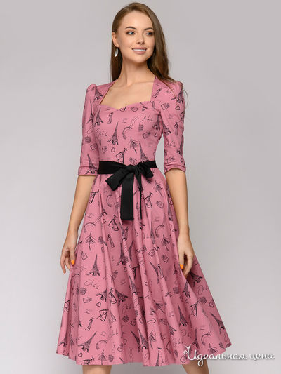 Платье D&M by 1001DRESS, цвет темно-розовый