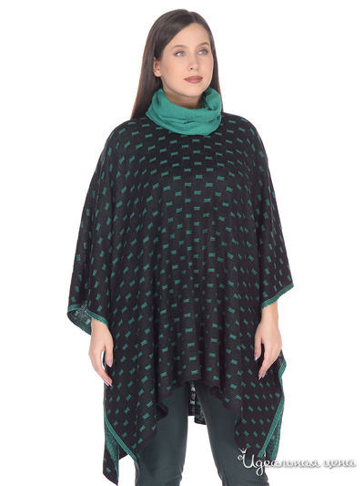 Пончо Veronika Style, цвет черный