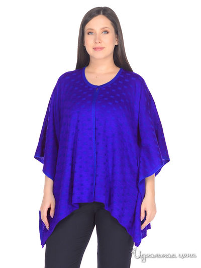 Пончо Veronika Style, цвет синий