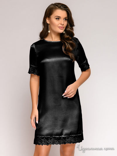 Ночная рубашка D&M by 1001DRESS, цвет черный