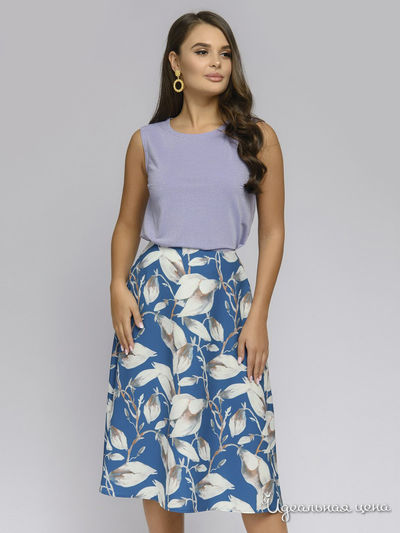 Юбка D&M by 1001DRESS, цвет синий