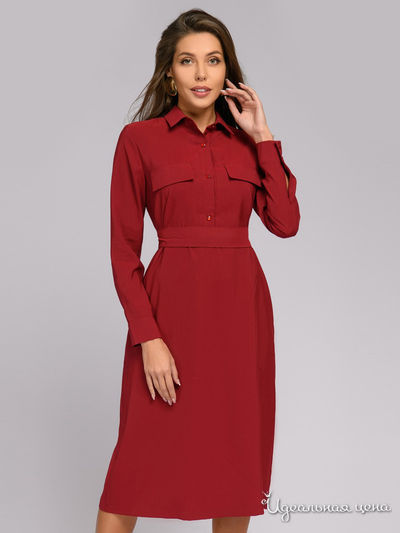 Платье D&M by 1001DRESS, цвет бордовый