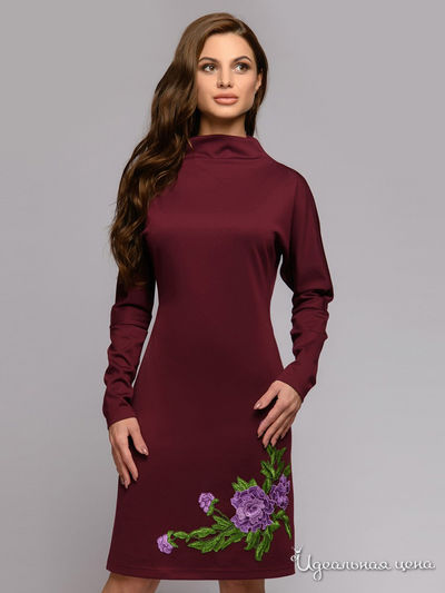 Платье D&M by 1001DRESS, цвет бордовый