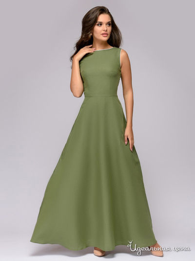 Платье D&M by 1001DRESS, цвет оливковый