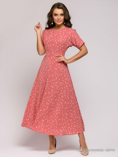 Платье D&M by 1001DRESS, цвет коралловый