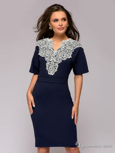 Платье D&M by 1001DRESS, цвет темно-синий