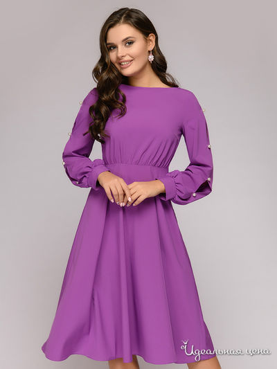 Платье D&M by 1001DRESS, цвет сиреневый