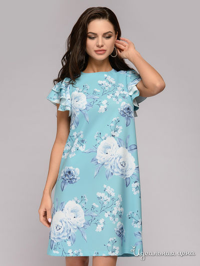 Платье D&M by 1001DRESS, цвет голубой