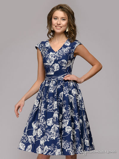 Платье D&M by 1001DRESS, цвет темно-синий