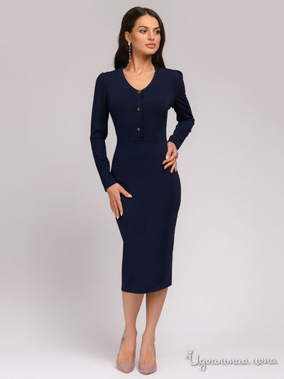 Платье D&M by 1001DRESS, цвет темно-синий