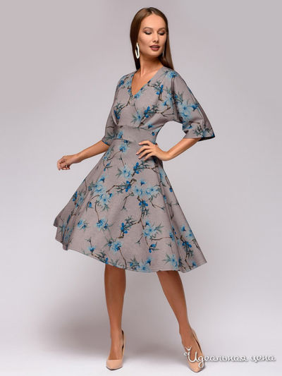 Платье D&M by 1001DRESS, цвет серый