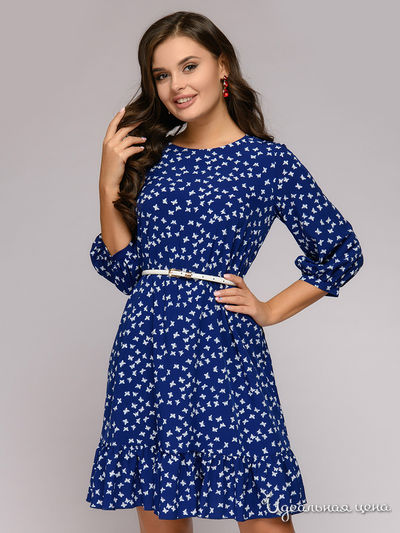 Платье D&M by 1001DRESS, цвет темно-синий