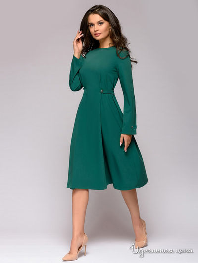 Платье D&M by 1001DRESS, цвет изумрудный