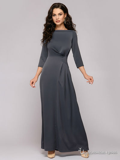 Платье D&M by 1001DRESS, цвет серый