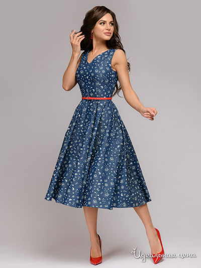 Платье D&M by 1001DRESS, цвет темно-синий