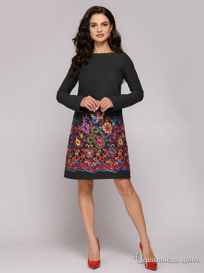 Платье D&M by 1001DRESS, цвет серый