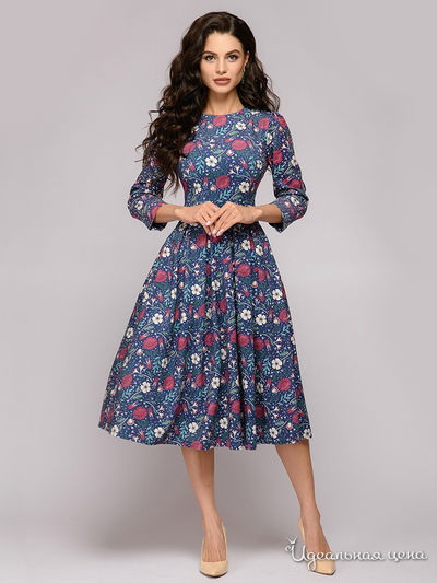 Платье D&M by 1001DRESS, цвет темно-синий